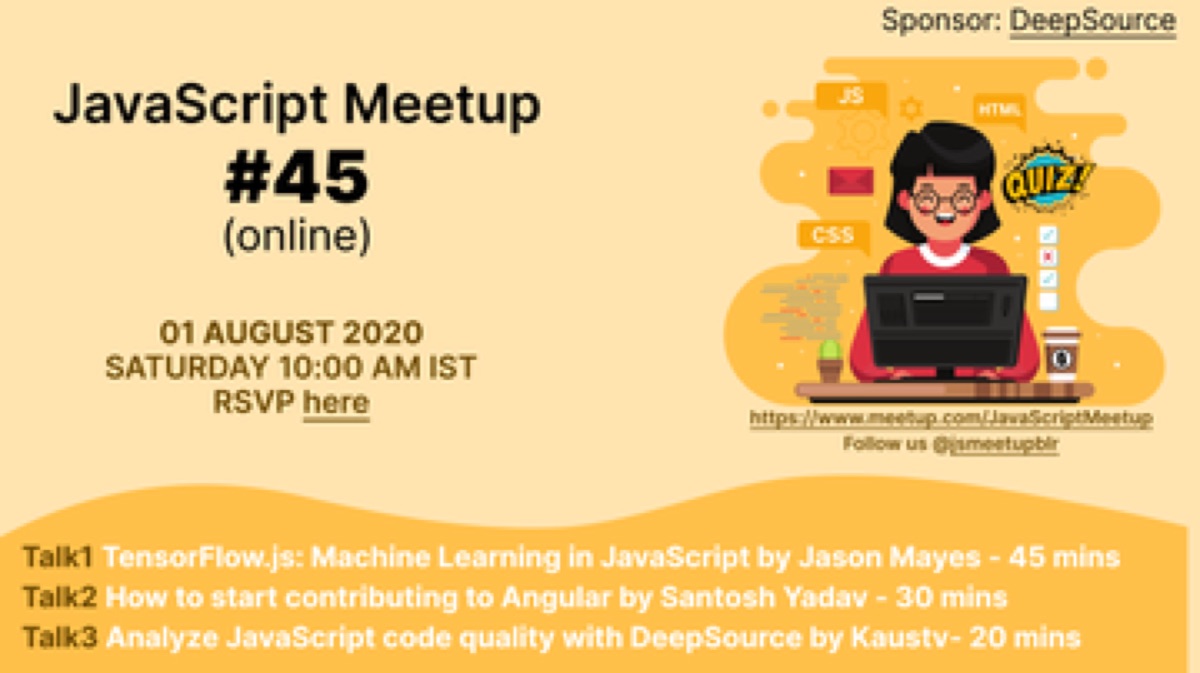 JavaScript Meetup #45 (online only) — JavaScript Meetup