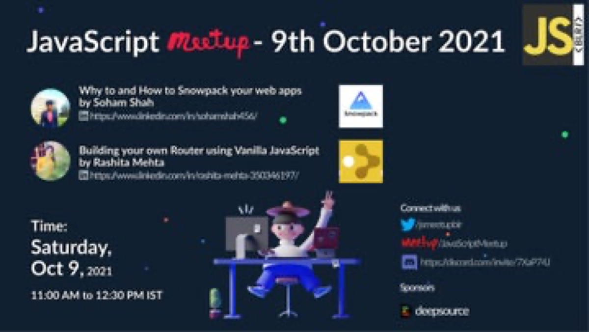 JavaScript Meetup - 9th October 2021 — JavaScript Meetup