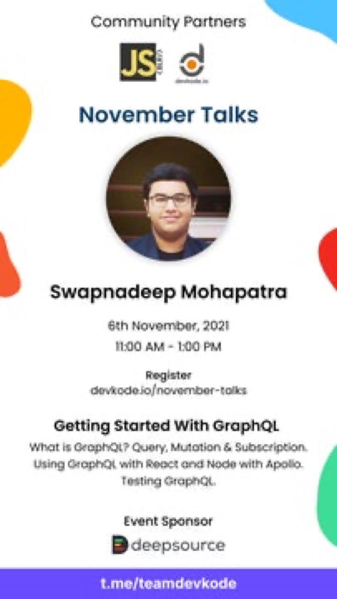 November Talks - 2021 — JavaScript Meetup