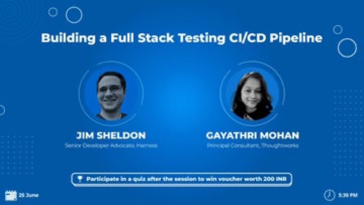 Building a Full Stack Testing CI/CD Pipeline — JavaScript Meetup